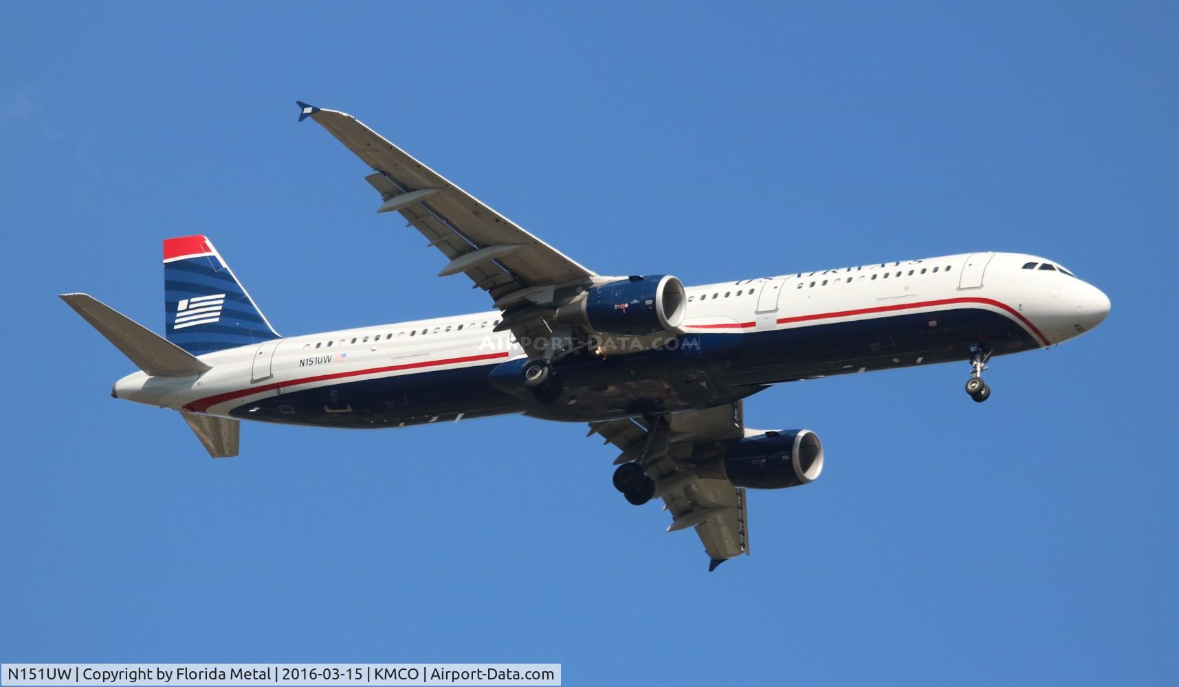 N151UW, 2013 Airbus A321-211 C/N 5513, MCO 2016