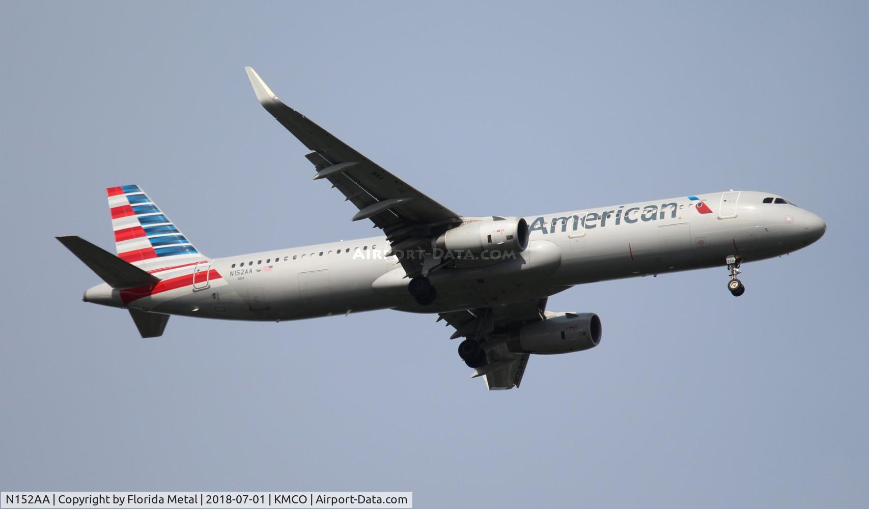 N152AA, 2015 Airbus A321-231 C/N 6887, MCO 2018