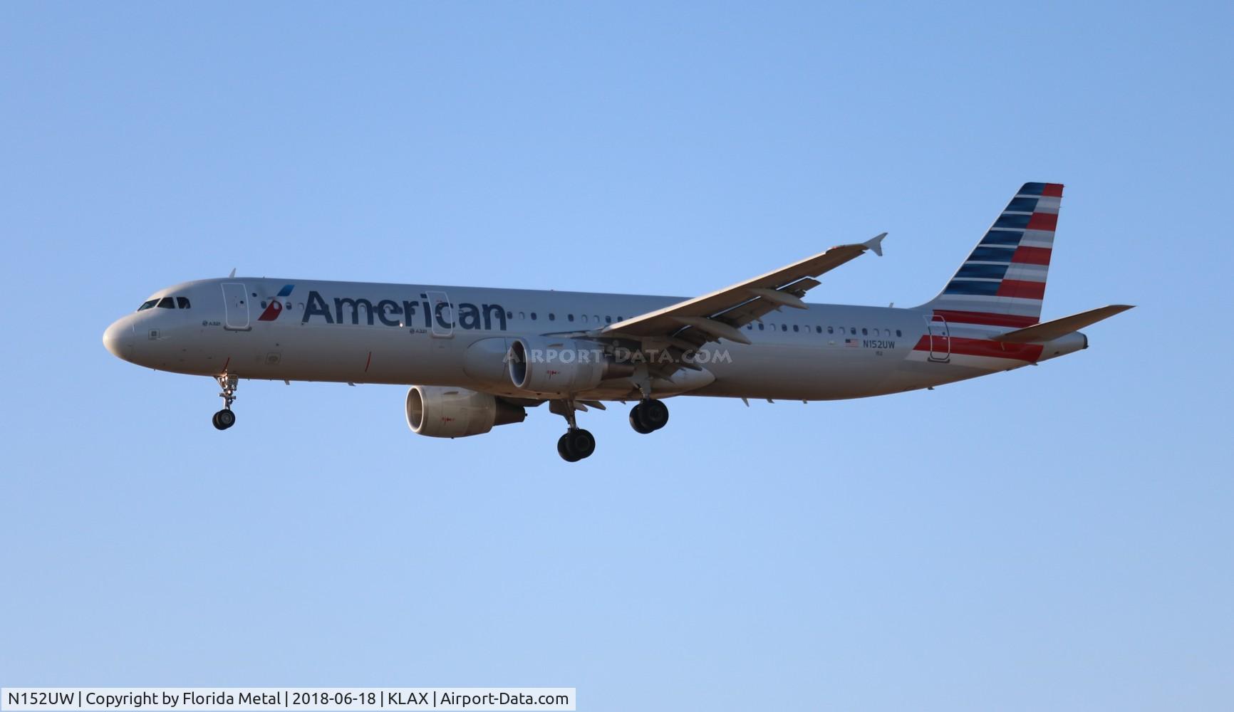 N152UW, 2013 Airbus A321-211 C/N 5588, LAX 2018