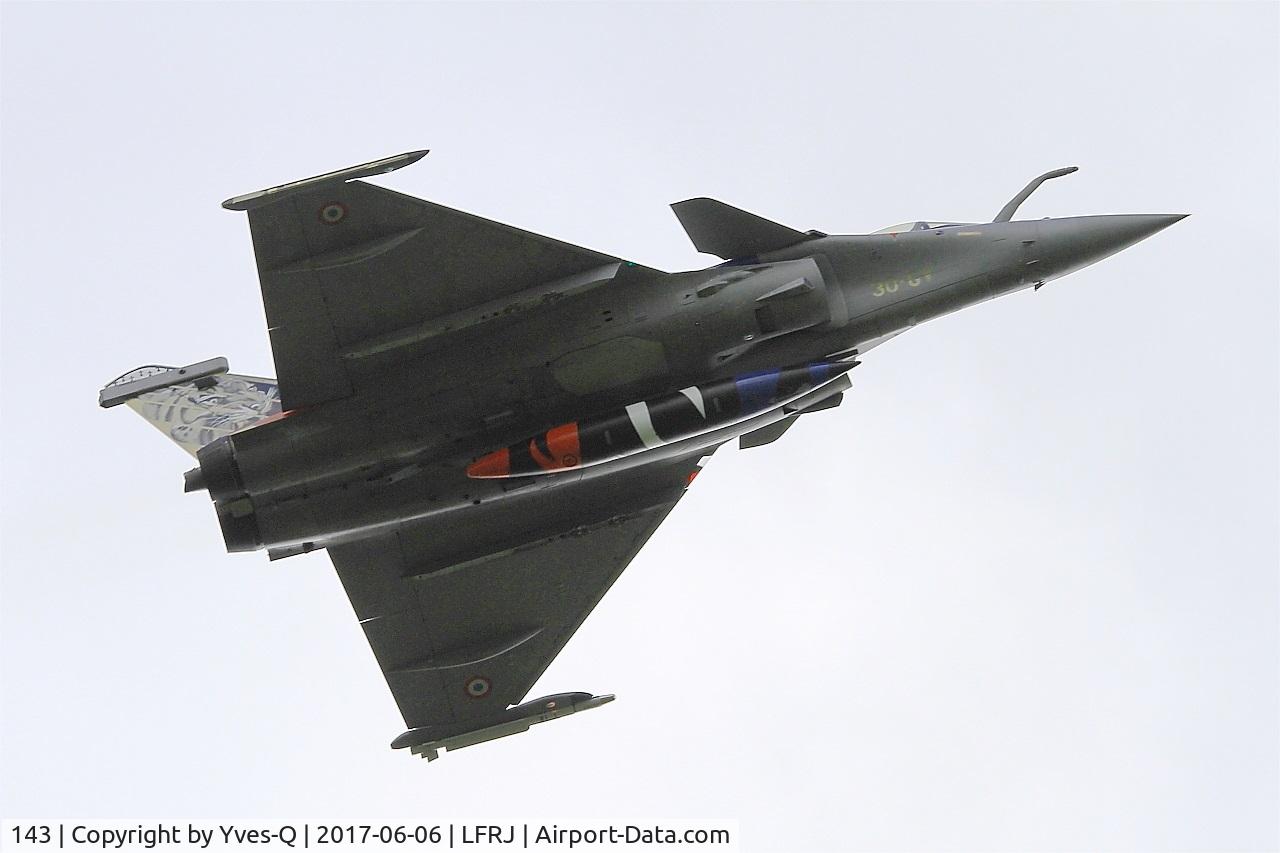 143, 2013 Dassault Rafale C C/N 143, Dassault Rafale C, Climbing from rwy 26, Landivisiau naval air base (LFRJ) Tiger Meet 2017