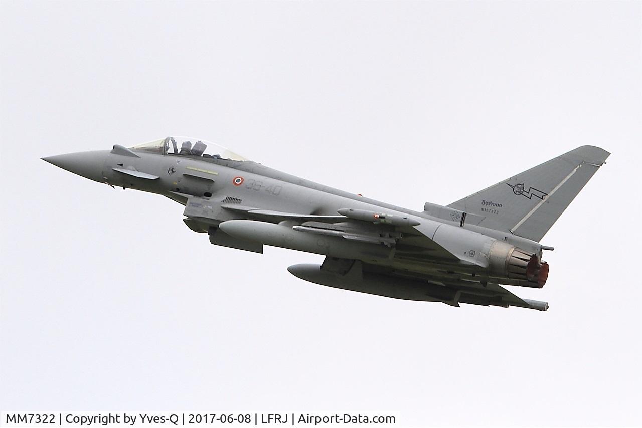 MM7322, Eurofighter EF-2000 Typhoon S C/N IS054, Eurofighter EF-2000 Typhoon S, Take off rwy 08, Landivisiau Naval Air Base (LFRJ) Tiger Meet 2017