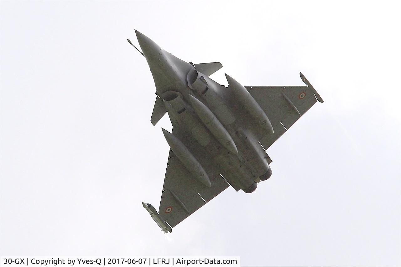 30-GX, 2014 Dassault Rafale C C/N 145, Dassault Rafale C, Climbing from rwy 26, Landivisiau Naval Air Base (LFRJ) Tiger Meet 2017
