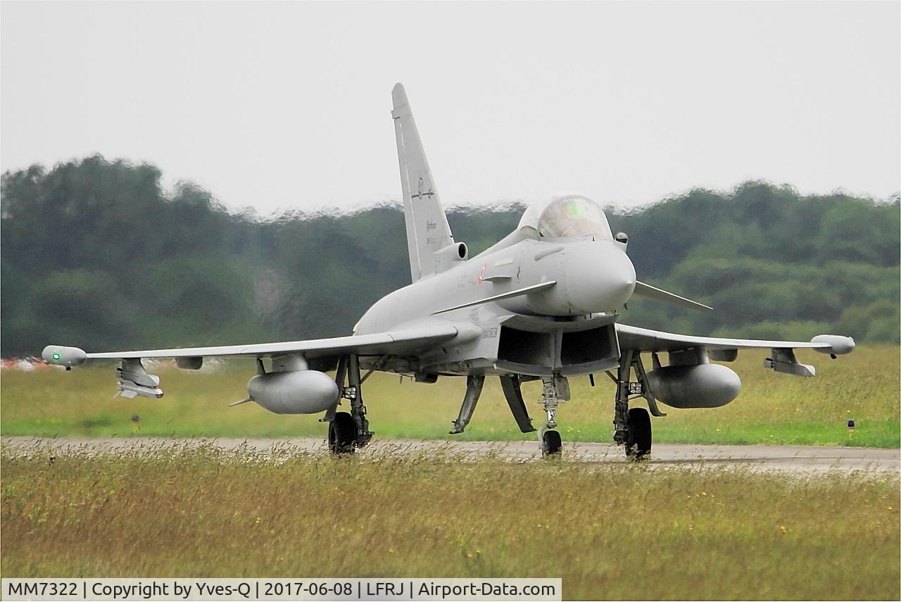MM7322, Eurofighter EF-2000 Typhoon S C/N IS054, Eurofighter EF-2000 Typhoon S, Taxiing to flight line, Landivisiau Naval Air Base (LFRJ) Tiger Meet 2017