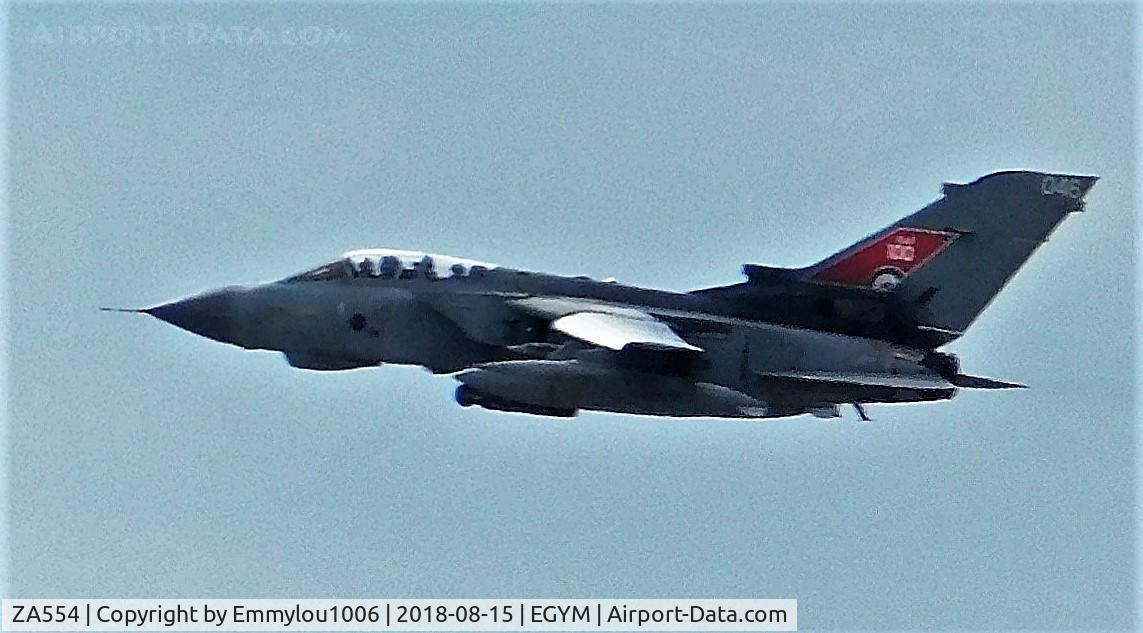 ZA554, 1981 Panavia Tornado GR.4 C/N 071/BS019/3038, sitting on chalk lane
