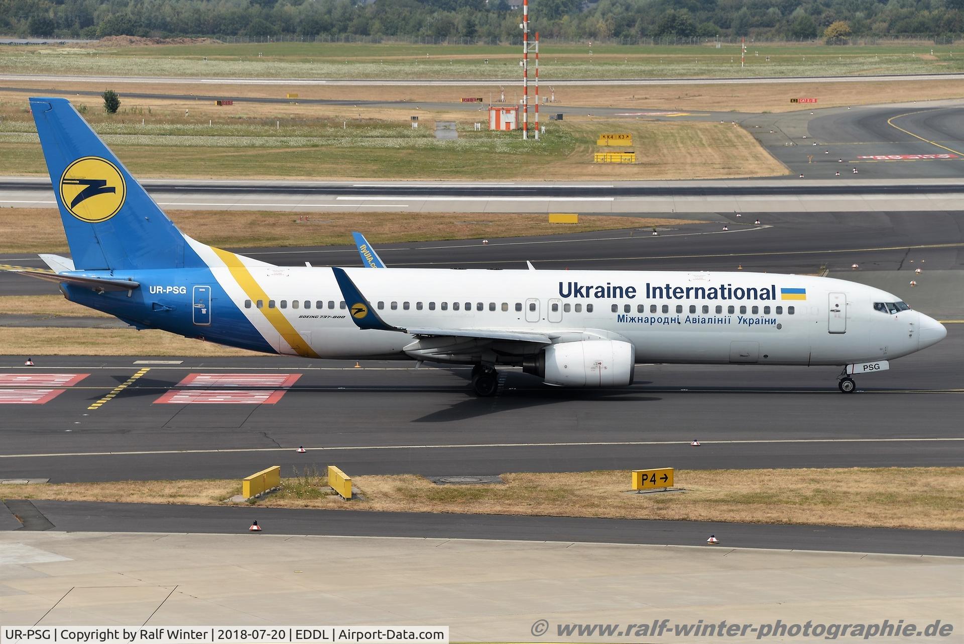UR-PSG, 1999 Boeing 737-85R C/N 29038, Boeing 737-85R - PS AUI Ukraine International Airlines - 29038 - UR-PSG - 20.07.2018 - DUS
