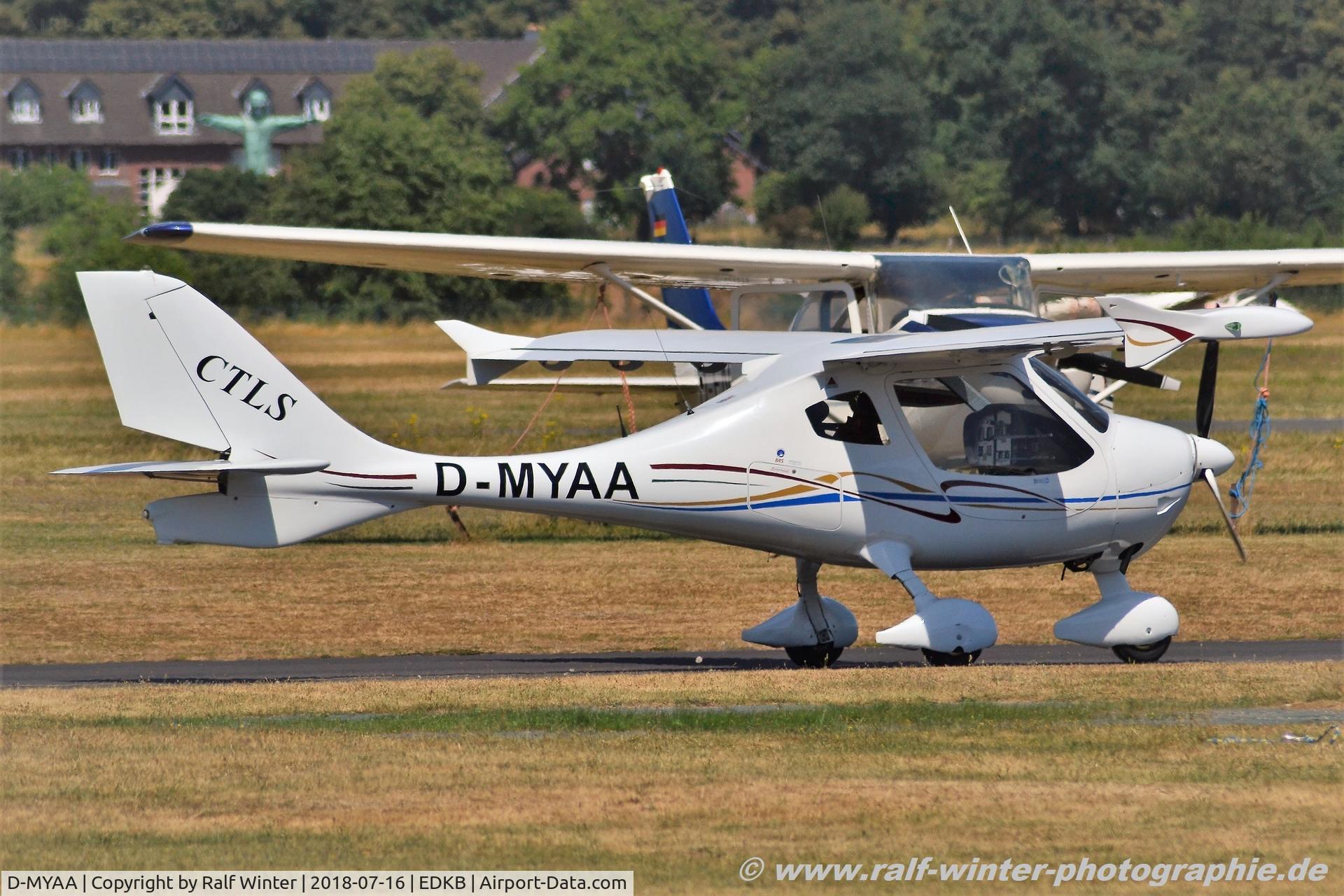D-MYAA, Flight Design CT-LSW C/N F-08-07-20, Flight Design CT-LSW - Private - F-08-07-20 - D-MYAA - 16.07.2018 - EDKB