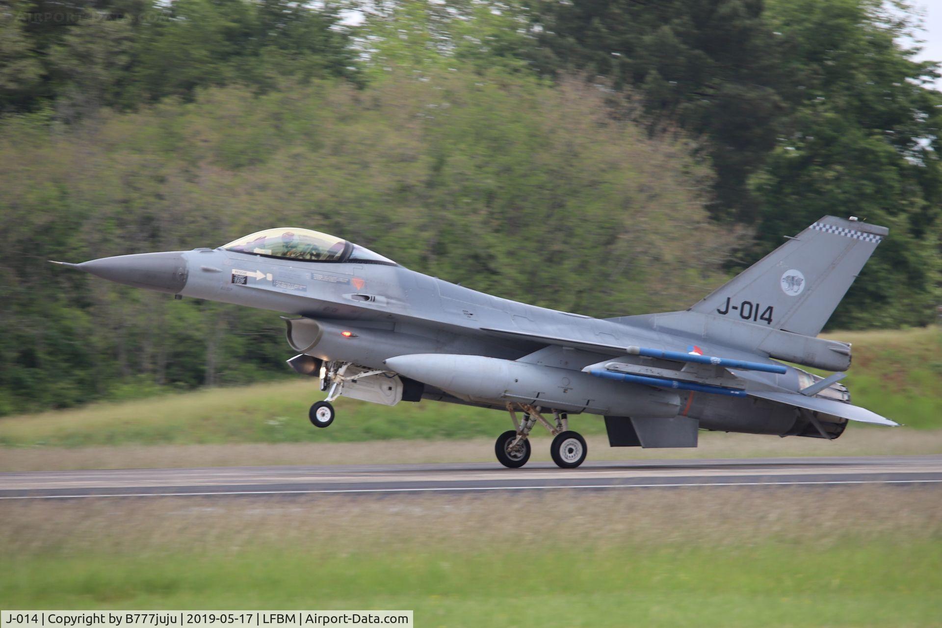 J-014, Fokker F-16AM Fighting Falcon C/N 6D-170, TigerMeet 2019