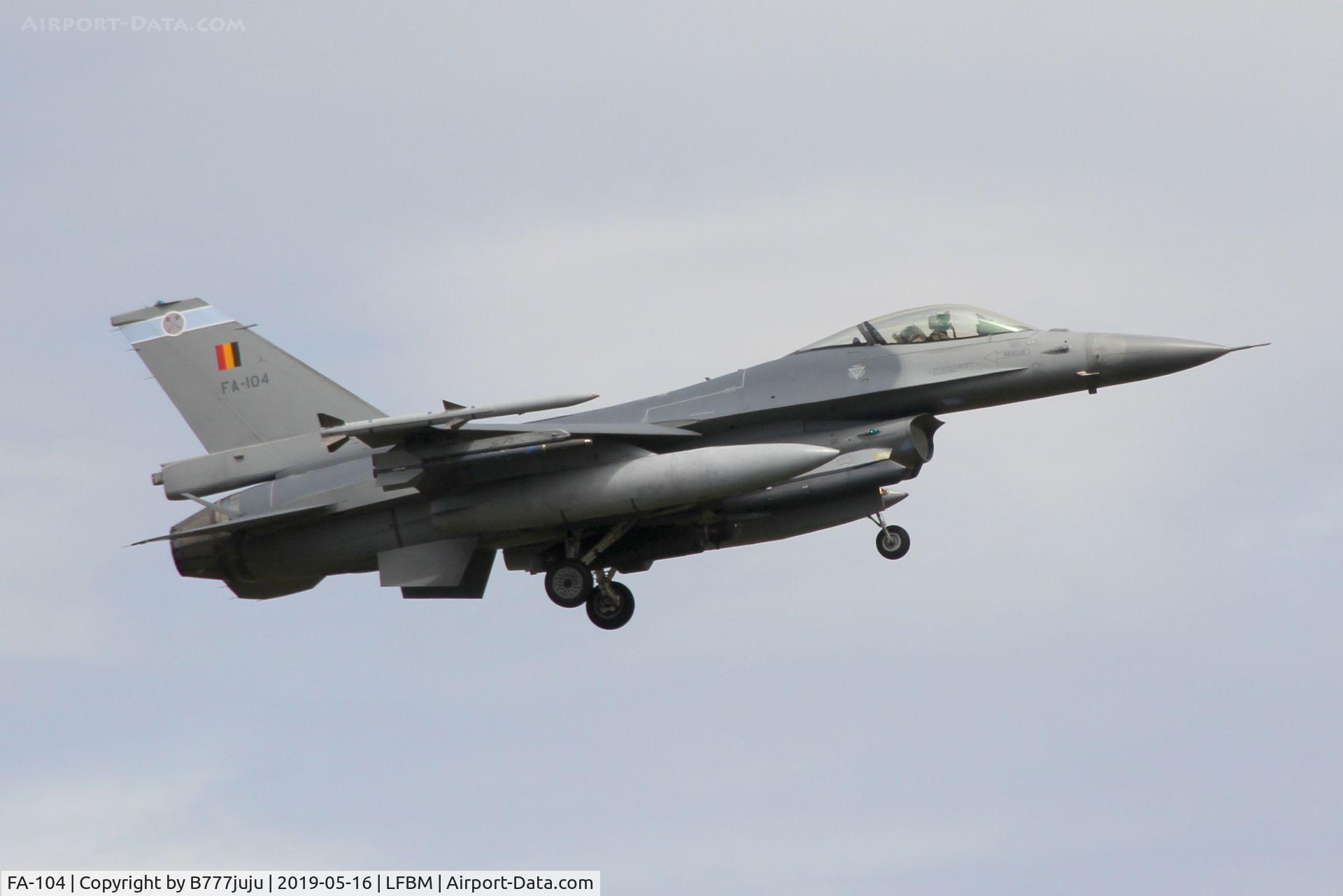 FA-104, 1987 SABCA F-16AM Fighting Falcon C/N 6H-104, TigerMeet 2019