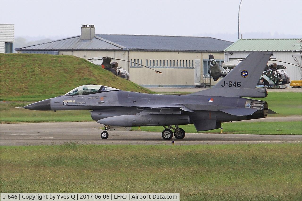 J-646, Fokker F-16AM Fighting Falcon C/N 6D-78, Fokker F-16AM Fighting Falcon, Taxiing to flight line, Landivisiau Naval Air Base (LFRJ) Tiger Meet 2017