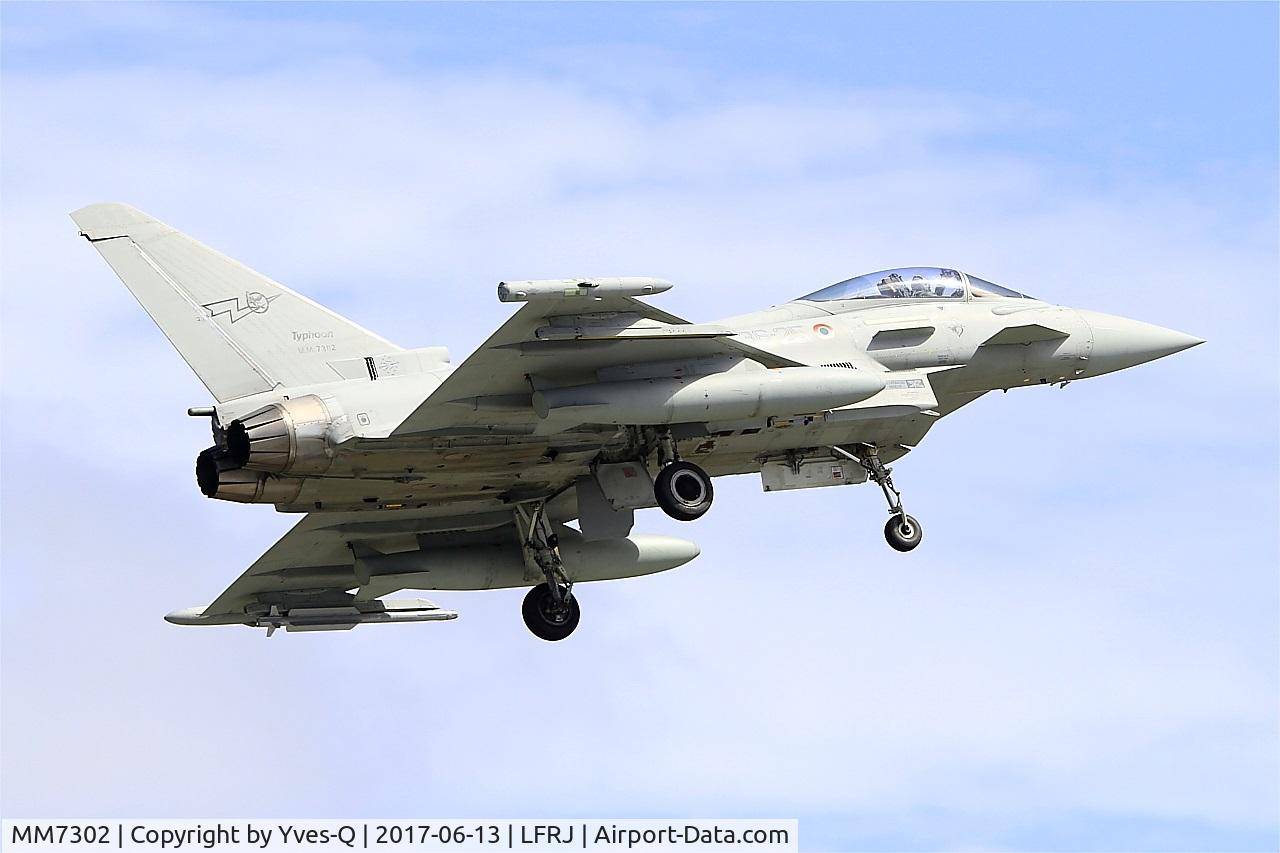 MM7302, Eurofighter EF-2000 Typhoon S C/N IS034, Eurofighter EF-2000 Typhoon S, On final rwy 08, Landivisiau Naval Air Base (LFRJ) Tiger Meet 2017