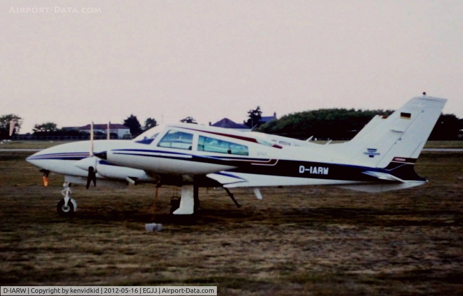 D-IARW, Cessna 310R C/N 310r0096, At Jersey airport early 1970's.
Scanned from slide.