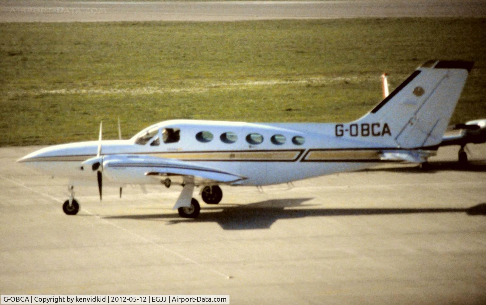 G-OBCA, 1978 Cessna 421C Golden Eagle C/N 421C0471, At Jersey airport early 1970's.
Scanned from slide.