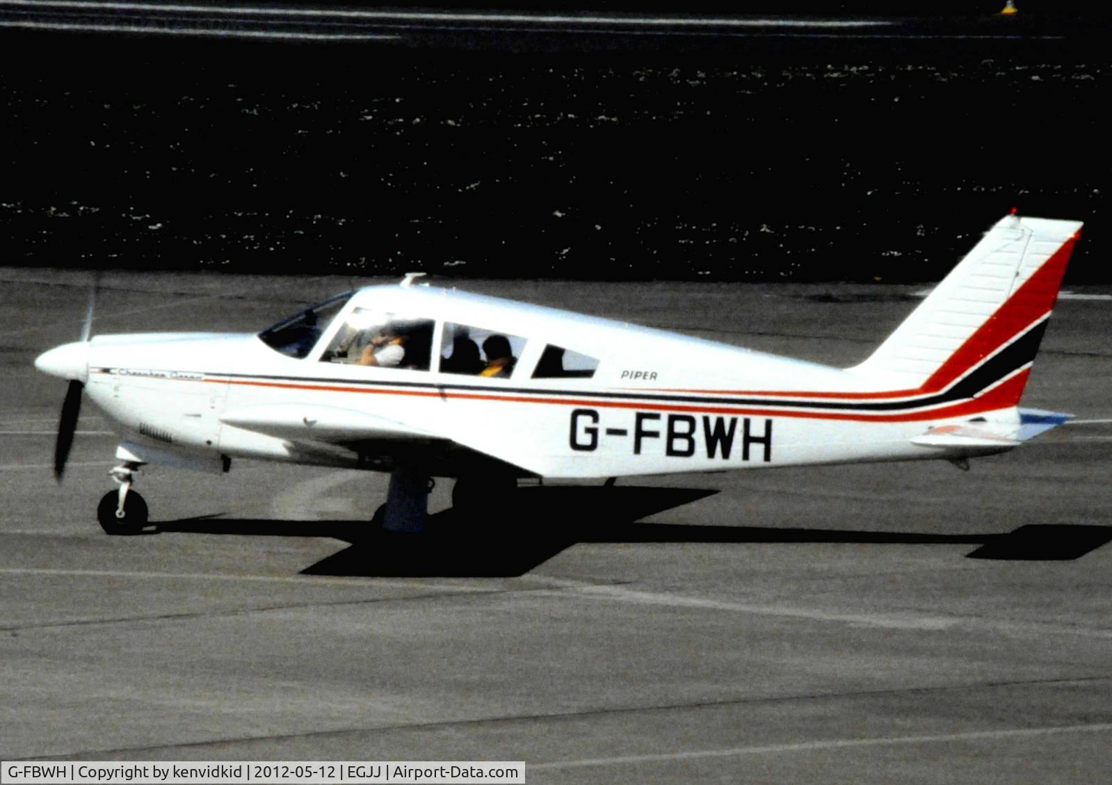 G-FBWH, 1968 Piper PA-28R-180 Cherokee Arrow C/N 28R-30368, At Jersey airport early 1970's.
Scanned from slide.