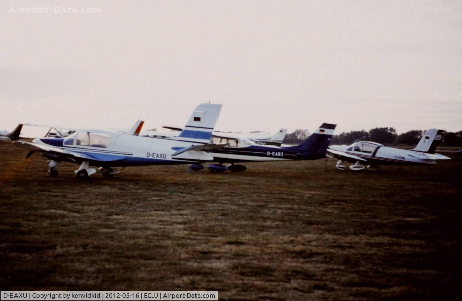 D-EAXU, Socata MS-893A Rallye Commodore 180 C/N 10935, At Jersey airport early 1970's.
Scanned from slide.