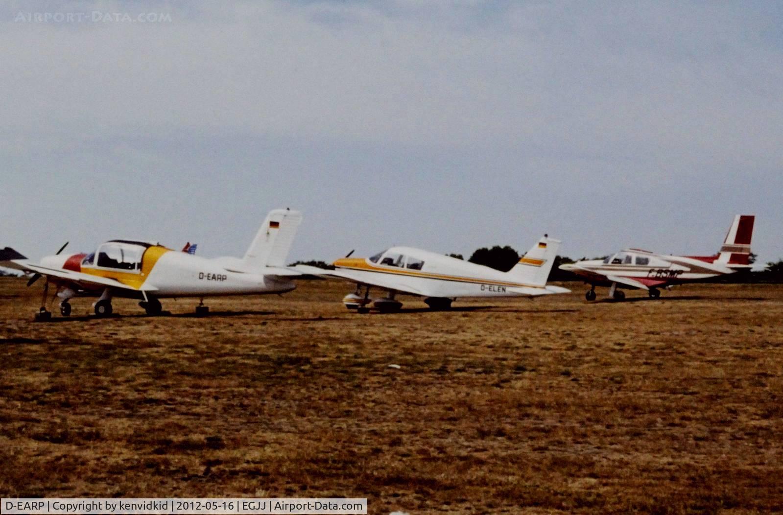 D-EARP, Socata MS-880B Rallye Club C/N 2054, At Jersey airport early 1970's.
Scanned from slide.