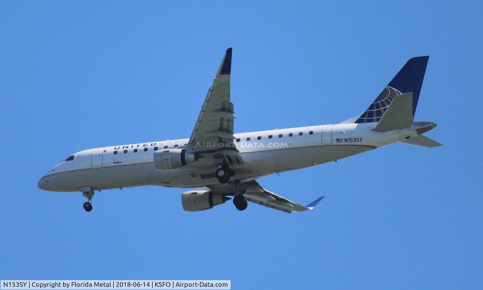 N153SY, 2016 Embraer 175LR (ERJ-170-200LR) C/N 17000553, SFO 2018