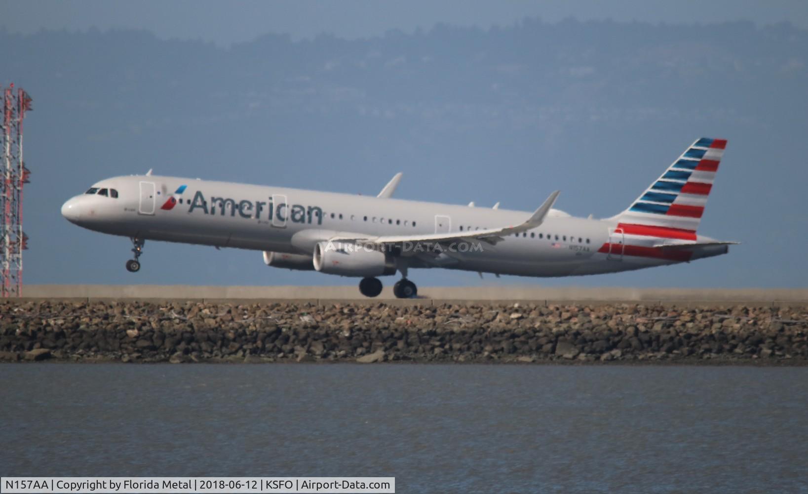 N157AA, 2016 Airbus A321-231 C/N 6998, SFO 2018