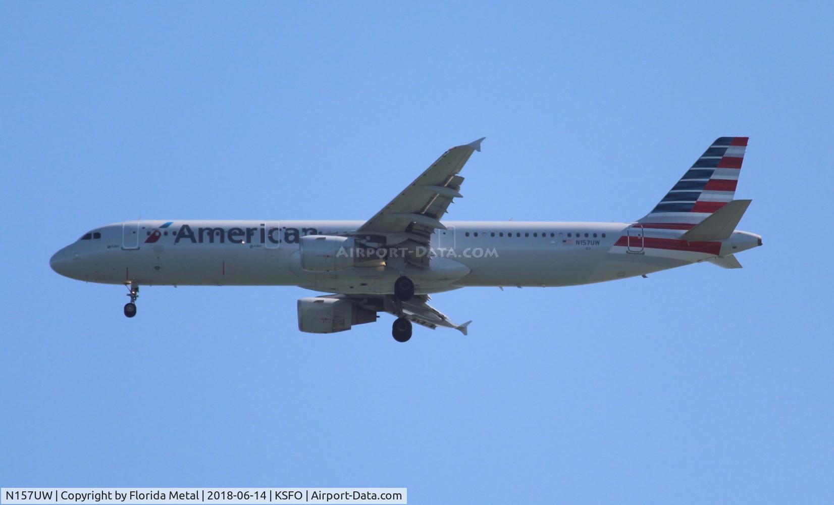 N157UW, 2013 Airbus A321-211 C/N 5696, SFO 2018