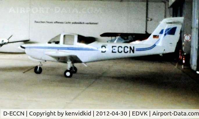 D-ECCN, 1975 Piper PA-38 Tommahawk C/N 38-78A0394, At Kassel Calden early 1980's.
Scanned from slide.