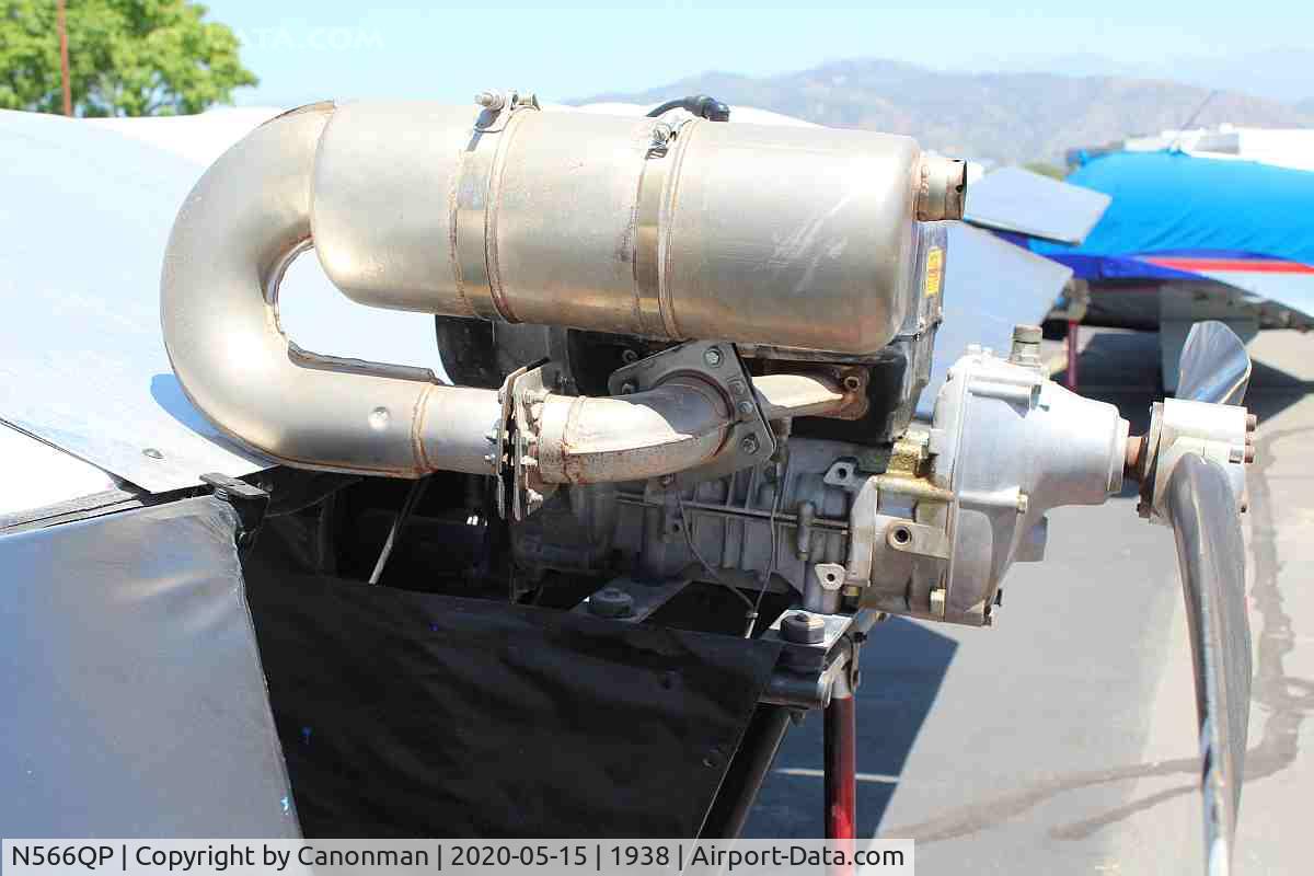 N566QP, CGS Aviation Hawk C/N 8730-J, Exhaust side of Rotax