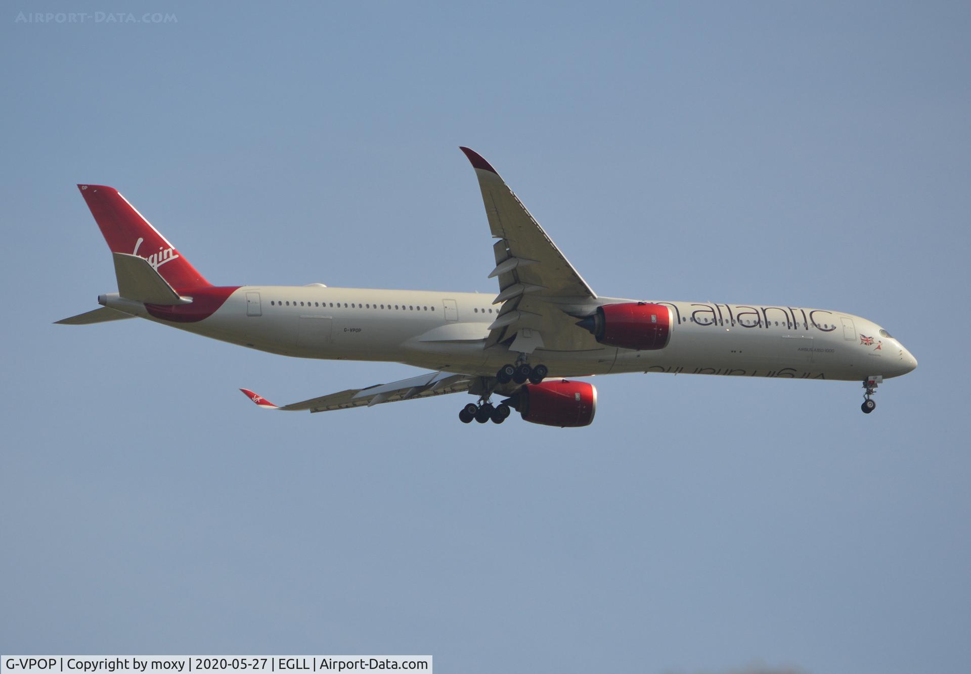 G-VPOP, 2019 Airbus A350-1041 C/N 298, Airbus A350-1041 on finals to 9R London Heathrow.
