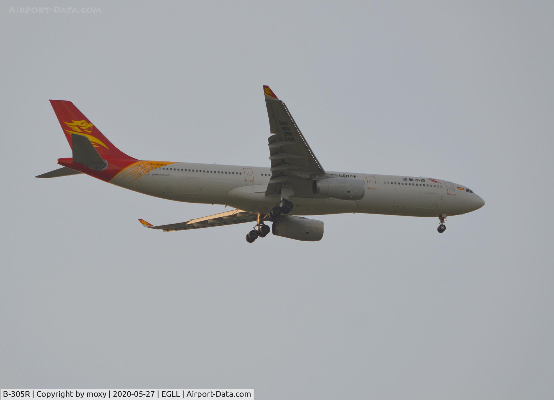 B-305R, 2018 Airbus A330-343 C/N 1880, Airbus A330-343 on finals to London Heathrow.