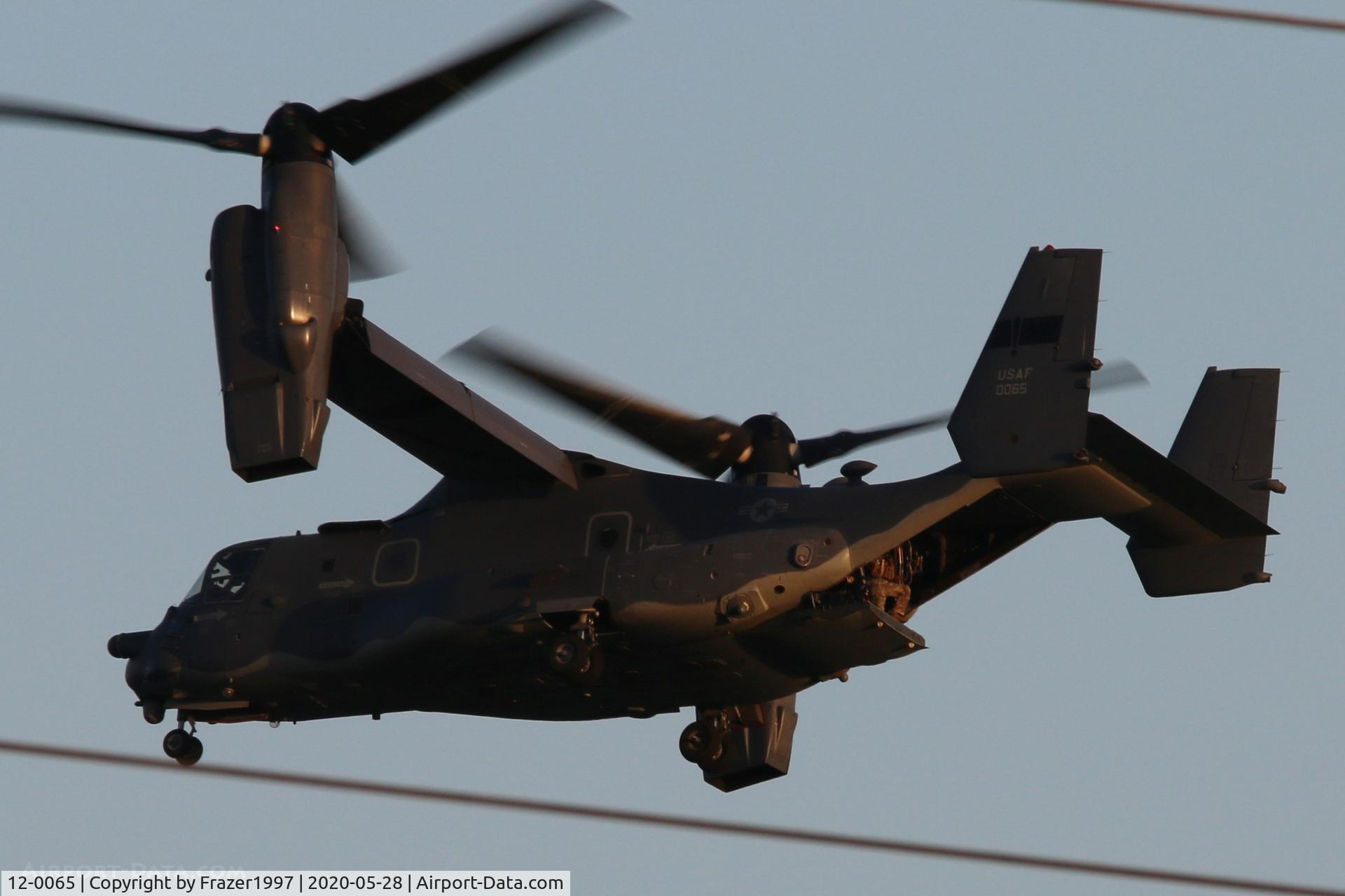 12-0065, 2012 Bell-Boeing CV-22B Osprey C/N D1046, Working out of Poole HLS.