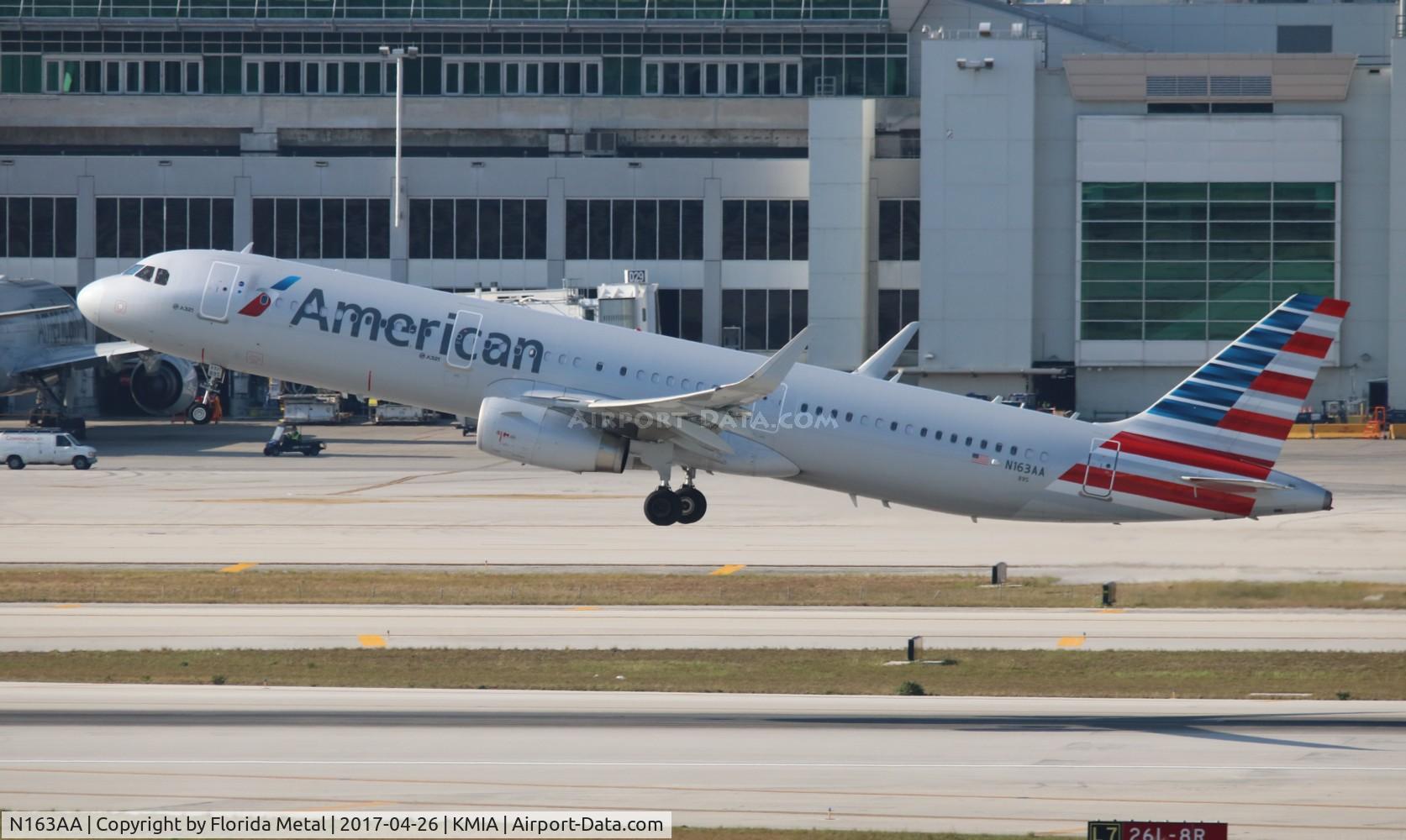 N163AA, 2016 Airbus A321-231 C/N 6866, MIA 2017