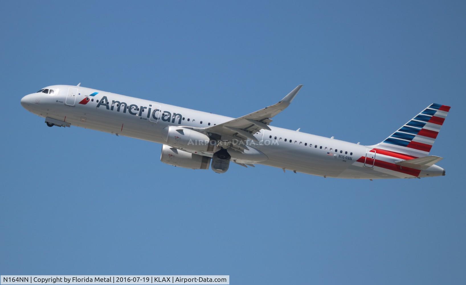 N164NN, 2016 Airbus A321-231 C/N 6909, LAX 2016