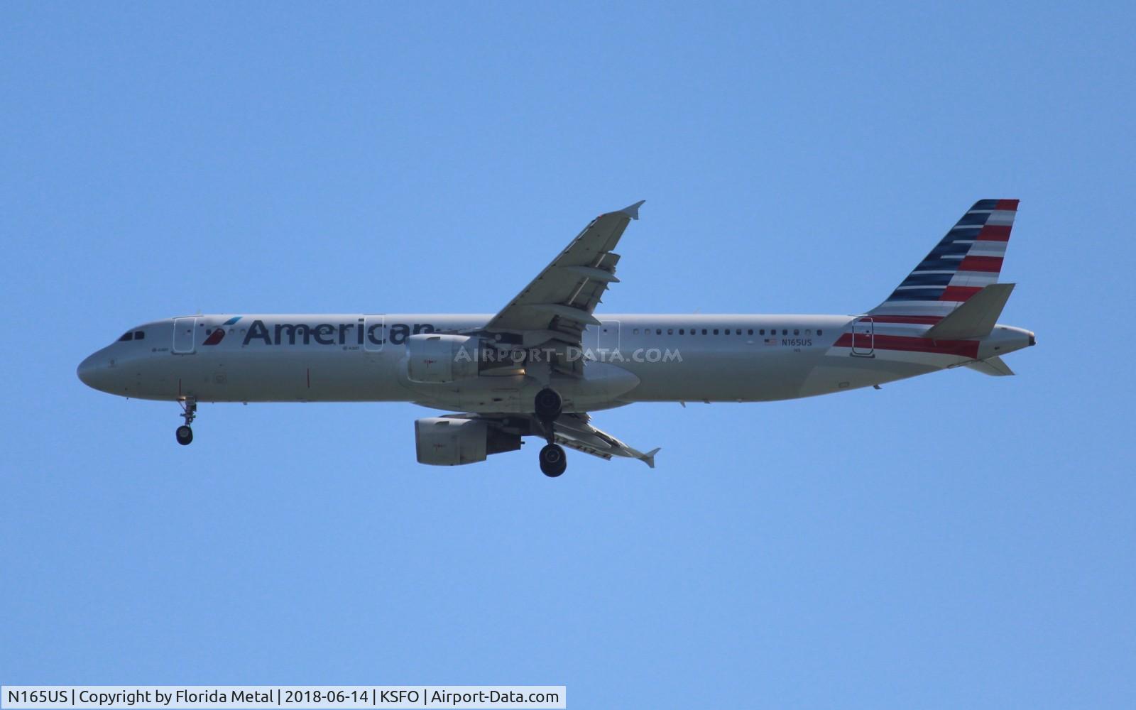 N165US, 2001 Airbus A321-211 C/N 1431, SFO 2018