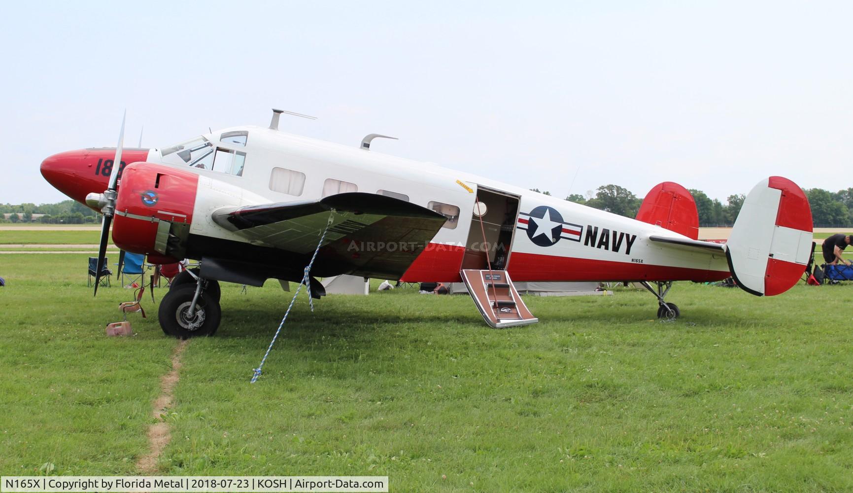 N165X, 1956 Beech E18S C/N BA-189, OSH 2018