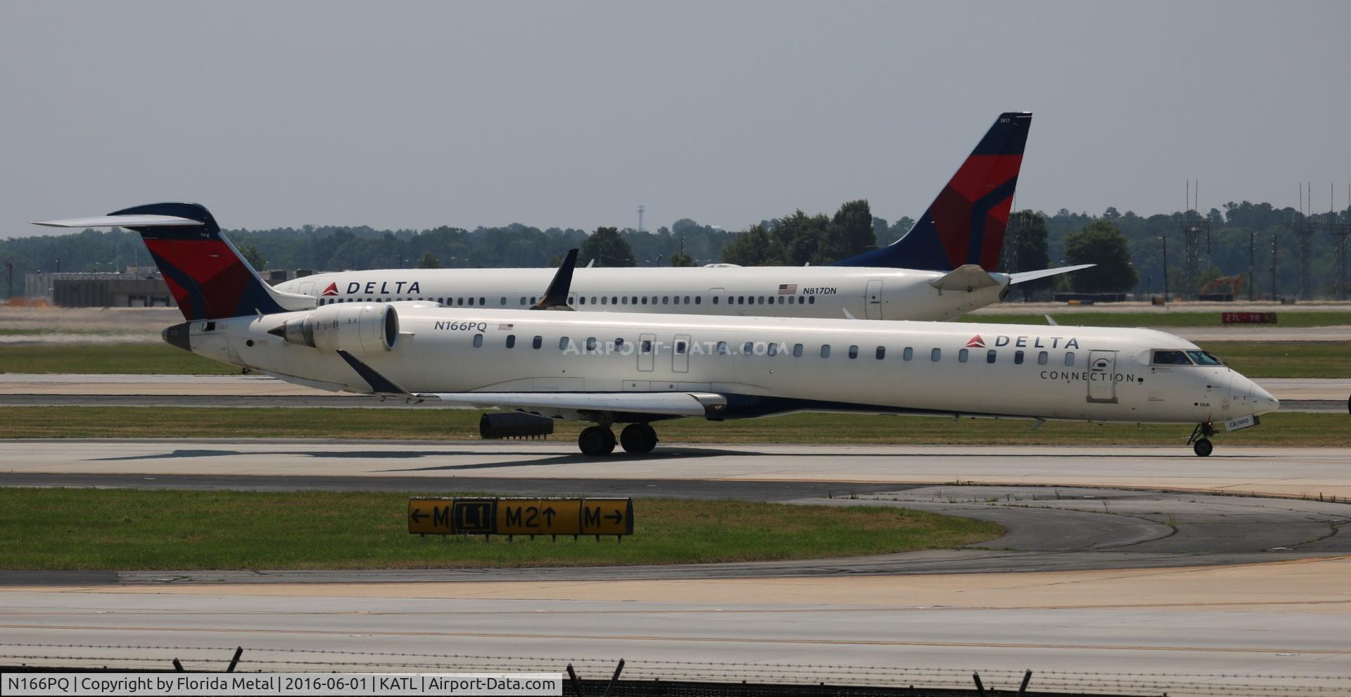 N166PQ, 2008 Bombardier CRJ-900ER (CL-600-2D24) C/N 15166, ATL 2016