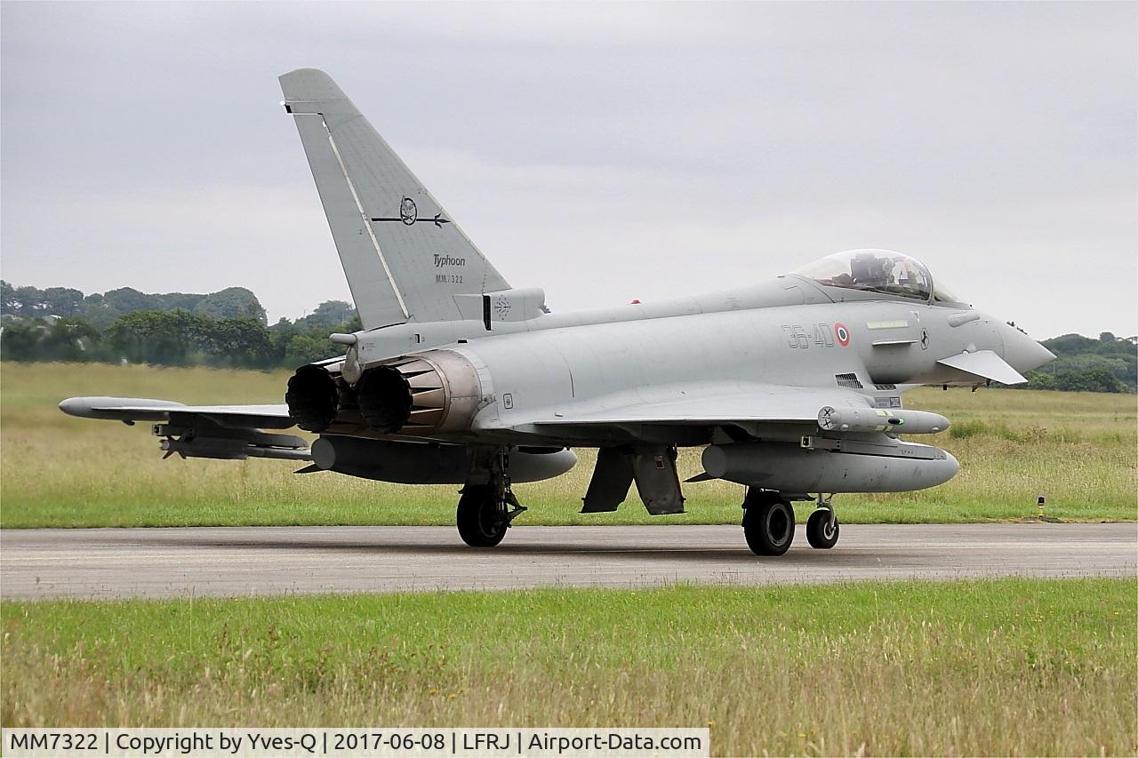 MM7322, Eurofighter EF-2000 Typhoon S C/N IS054, Eurofighter EF-2000 Typhoon S, Taxiing to flight line, Landivisiau Naval Air Base (LFRJ) Tiger Meet 2017