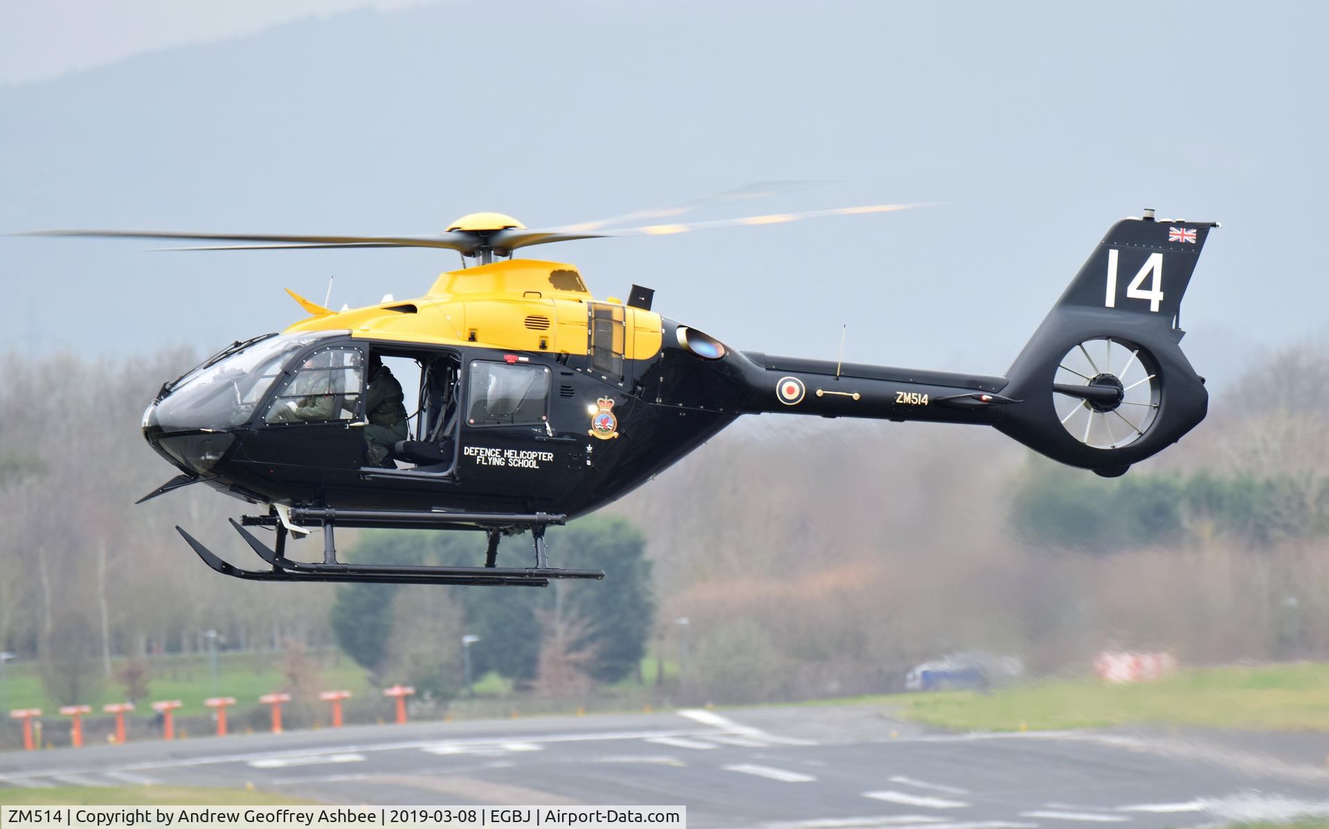 ZM514, 2017 Airbus Helicopters Juno HT.1 (EC-135T-3H) C/N 2014, ZM514 at Gloucestershire Airport.