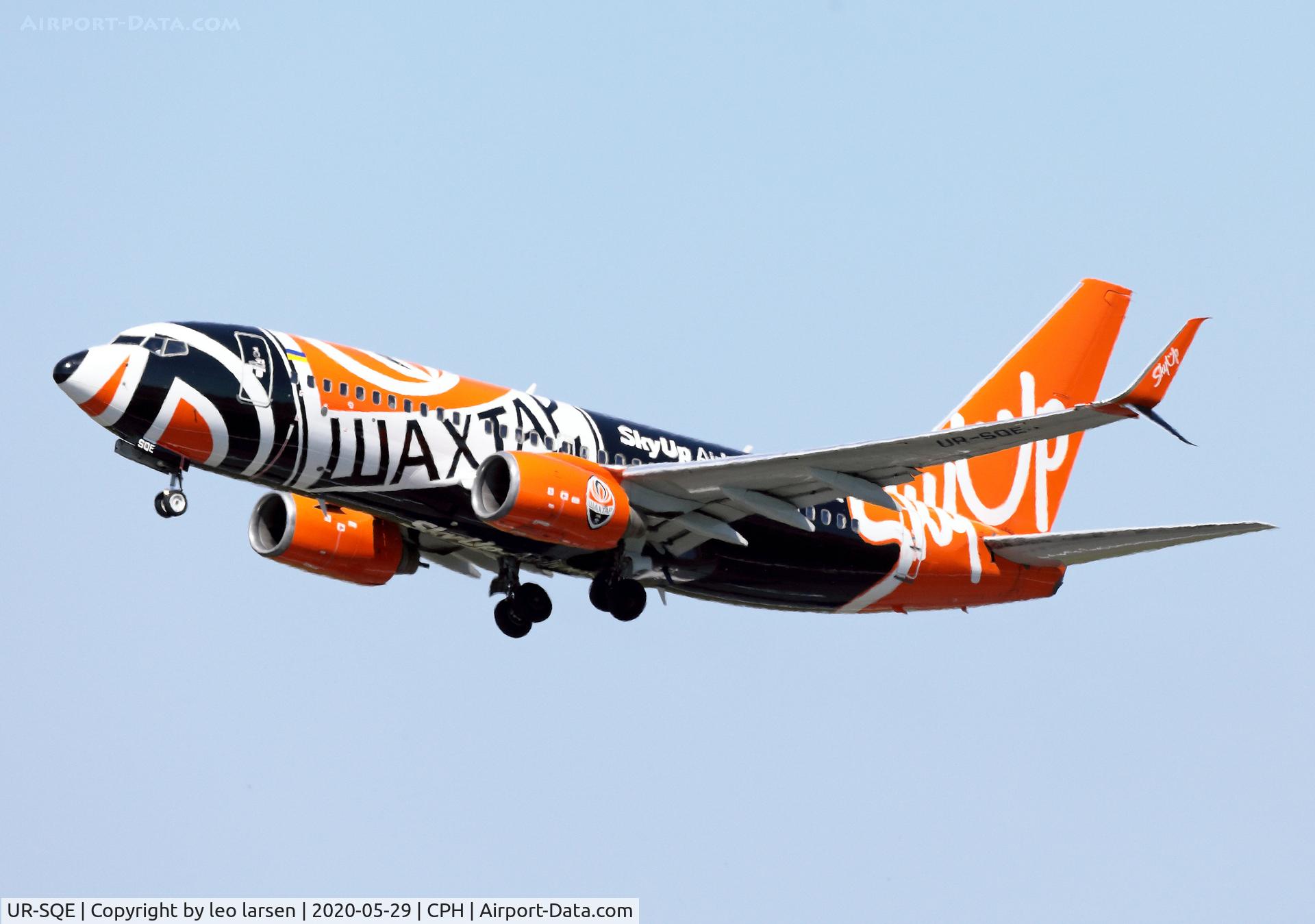 UR-SQE, 2003 Boeing 737-75C C/N 30034, Copenhagen 29.5.2020