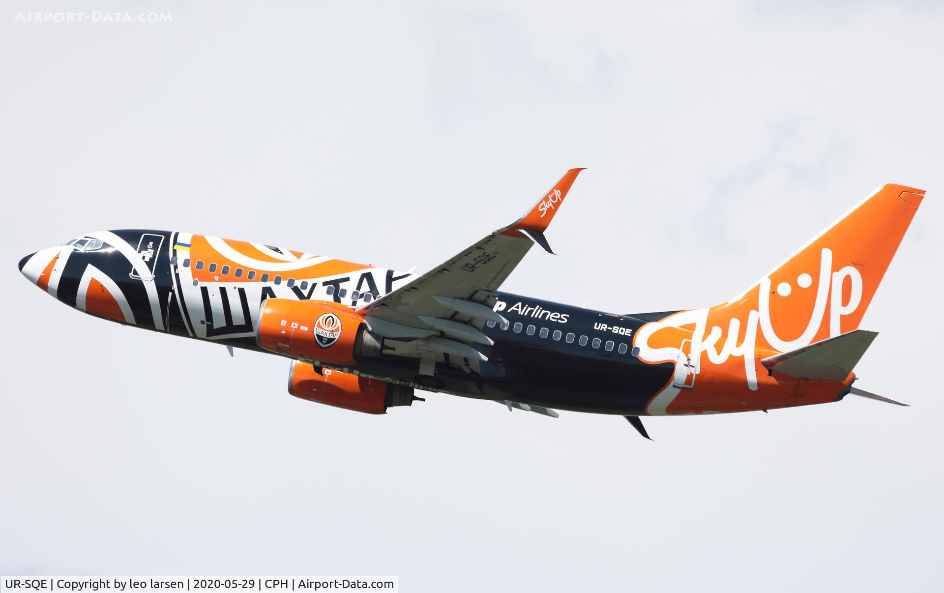 UR-SQE, 2003 Boeing 737-75C C/N 30034, Copenhagen 29.5.2020