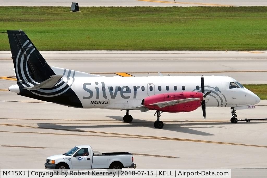 N415XJ, 1997 Saab 340B C/N 340B-415, Taxiing in after arrival