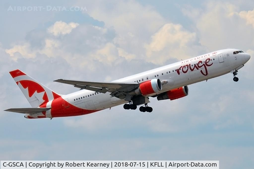 C-GSCA, 1991 Boeing 767-375/ER C/N 25121, Climbing out on departure