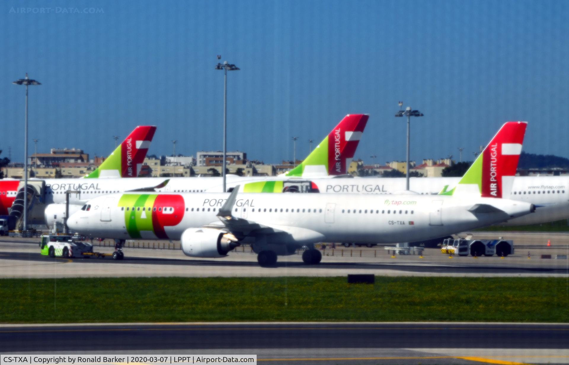 CS-TXA, 2019 Airbus A321-251NX C/N 8593, Push back