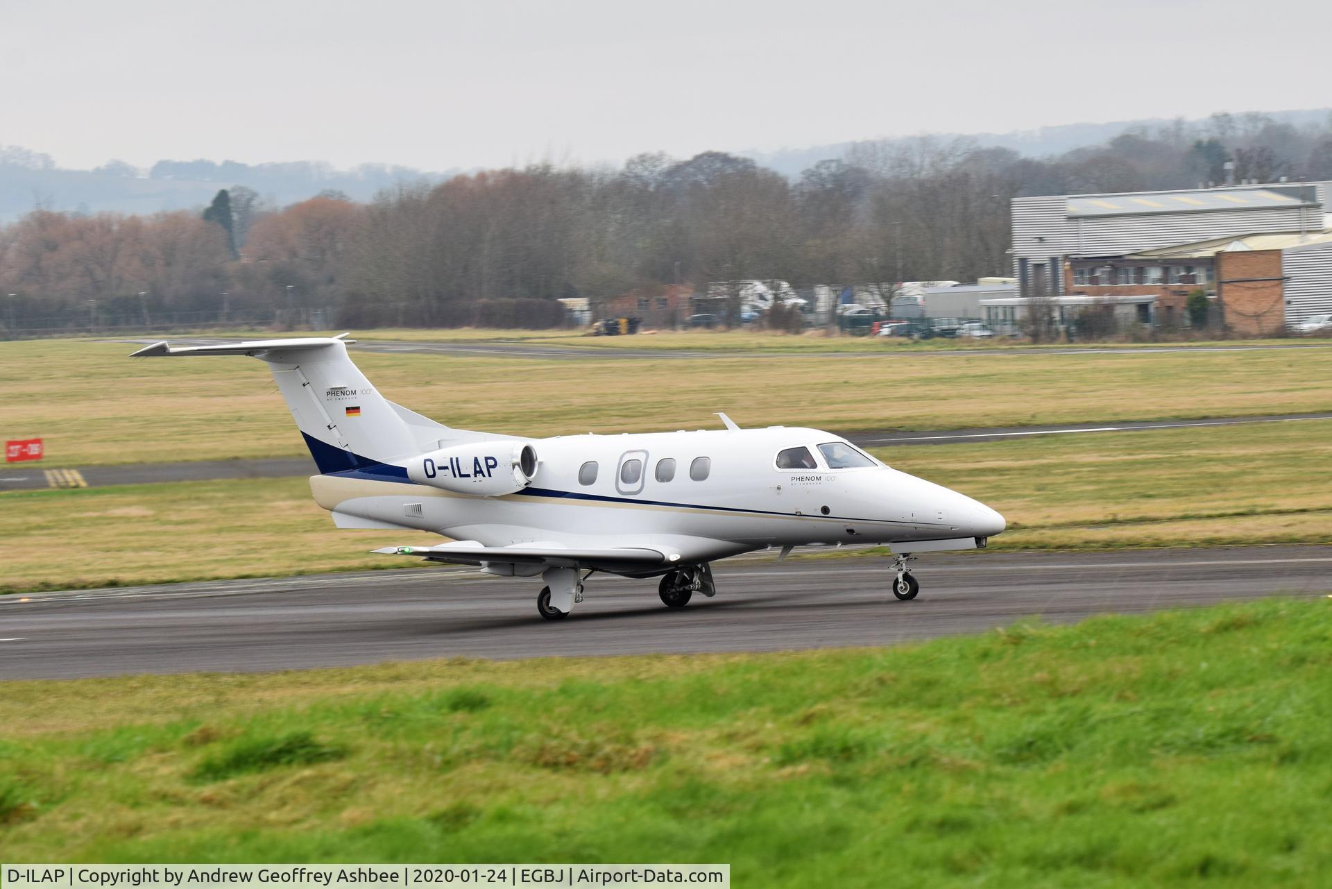 D-ILAP, 2012 Embraer EMB-500 Phenom 100 C/N 50000288, D-ILAP at Gloucestershire Airport.