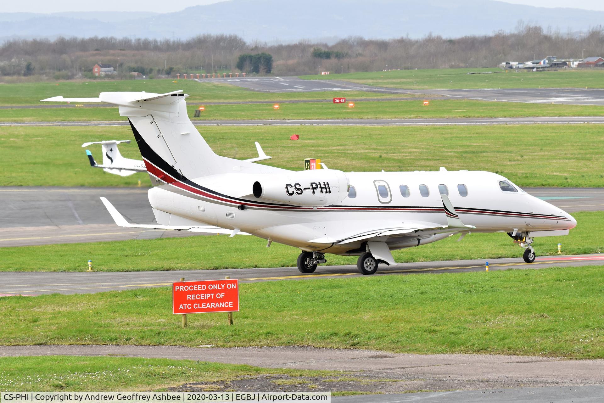 CS-PHI, 2016 Embraer EMB-505 Phenom 300 C/N 50500332, CS-PHI at Gloucestershire Airport.