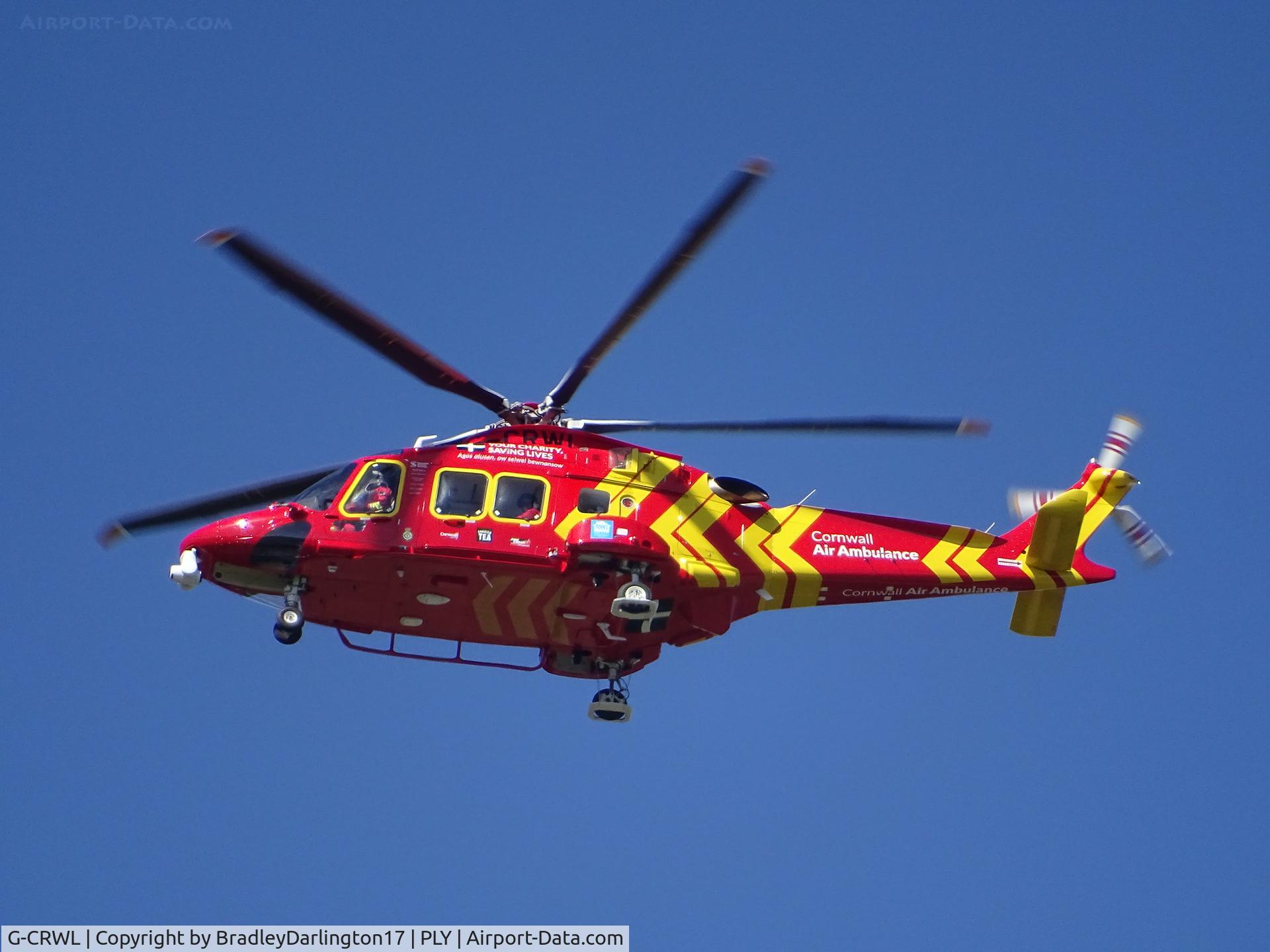 G-CRWL, 2019 Leonardo AW-169 C/N 69100, Brand new cornwall air ambulance with new livery