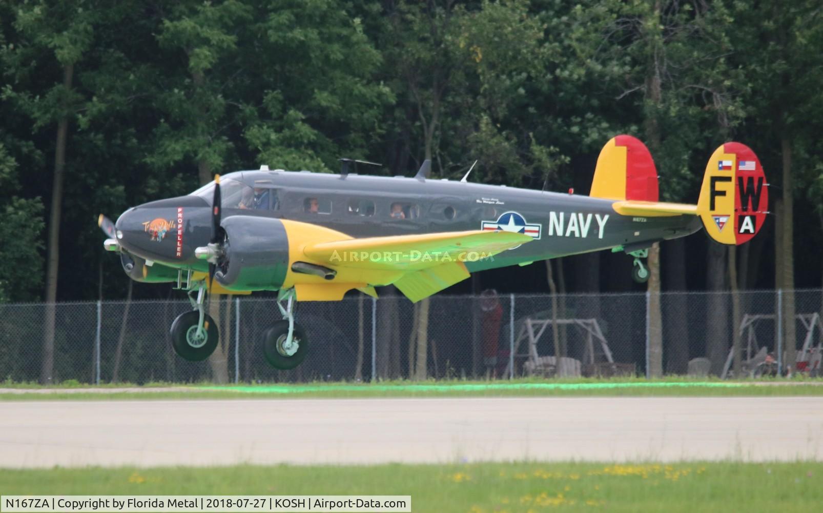 N167ZA, 1954 Beech C-45H Expeditor C/N AF-692, OSH 2018