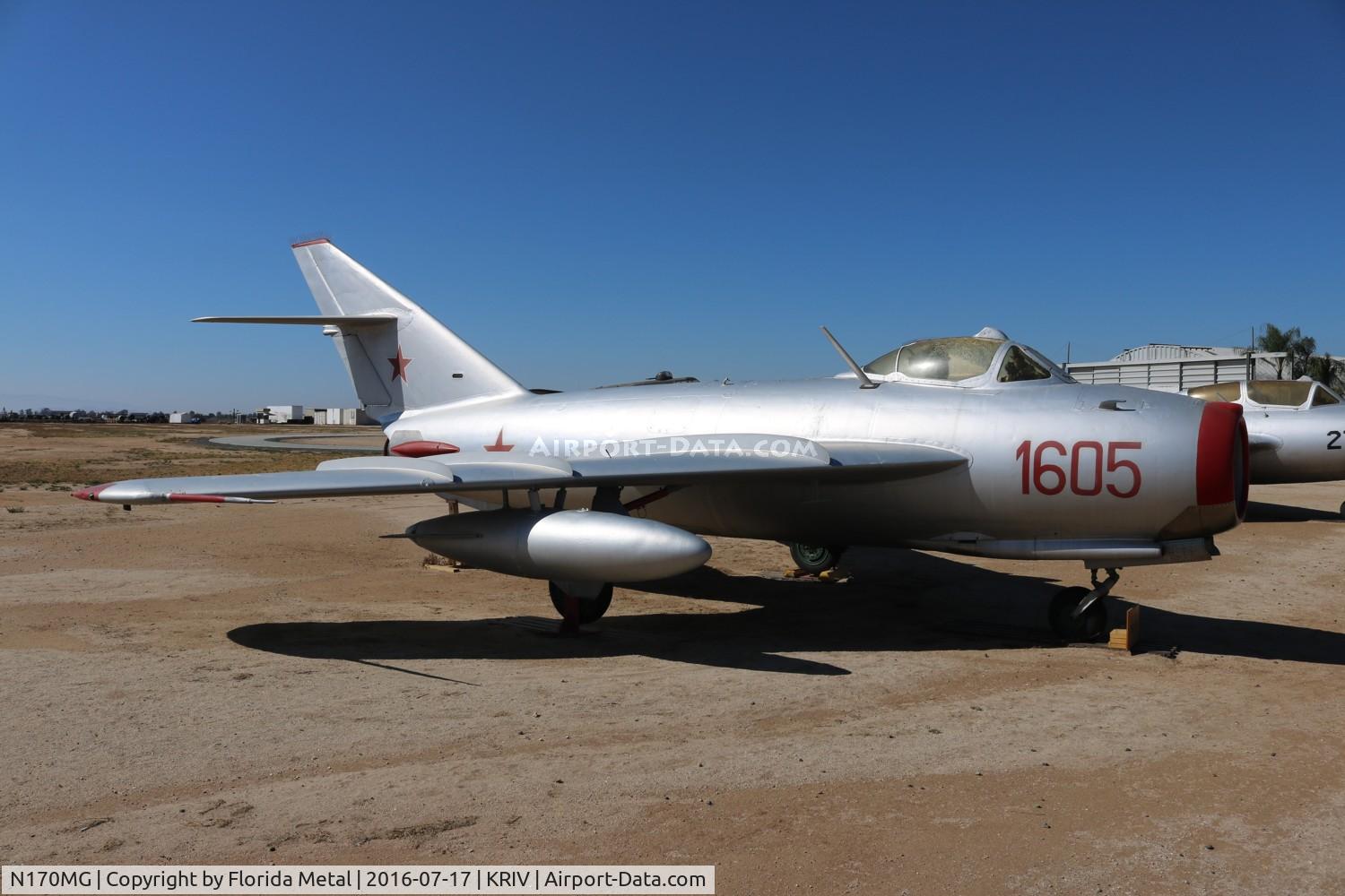 N170MG, PZL-Mielec Lim-5 (MiG-17F) C/N 1C1605, March AFB 2016