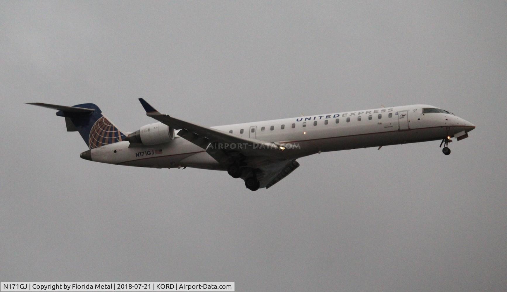 N171GJ, Bombardier CRJ-702ER NG (CL-600-2C10) Regional Jet C/N 10282, ORD 2018