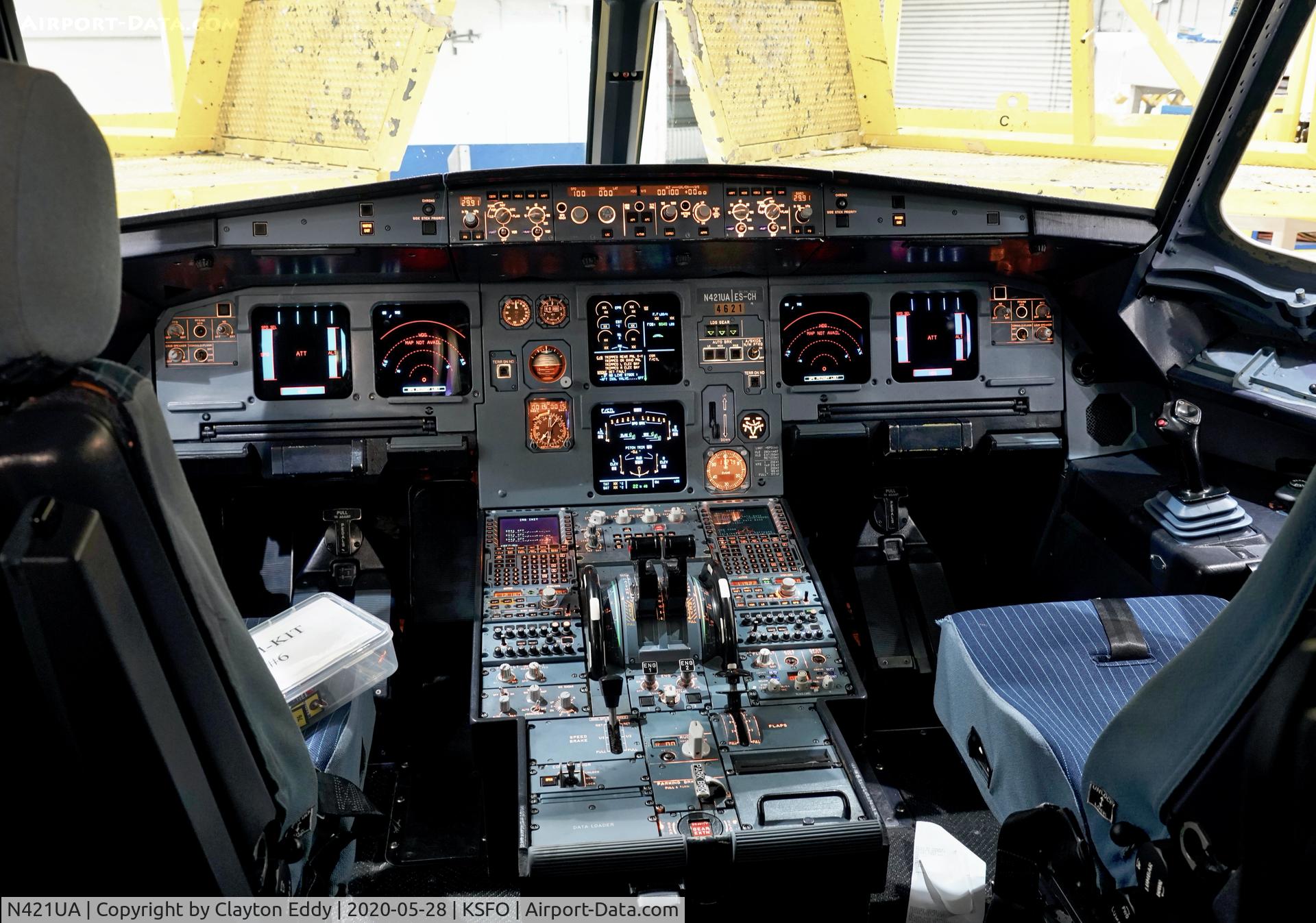 N421UA, 1994 Airbus A320-232 C/N 500, SFO 2020.