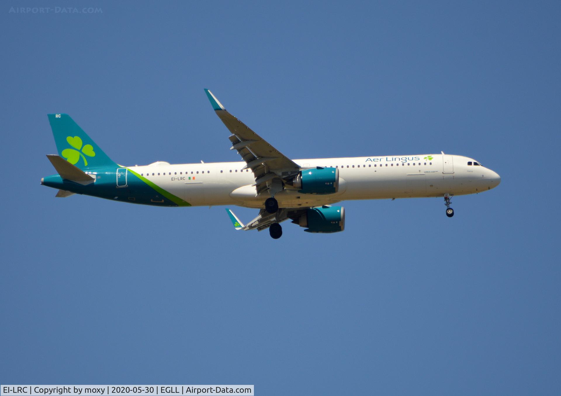 EI-LRC, 2019 Airbus A321-253NX C/N 8965, Airbus A321-253NX on finals to 9R London Heathrow.