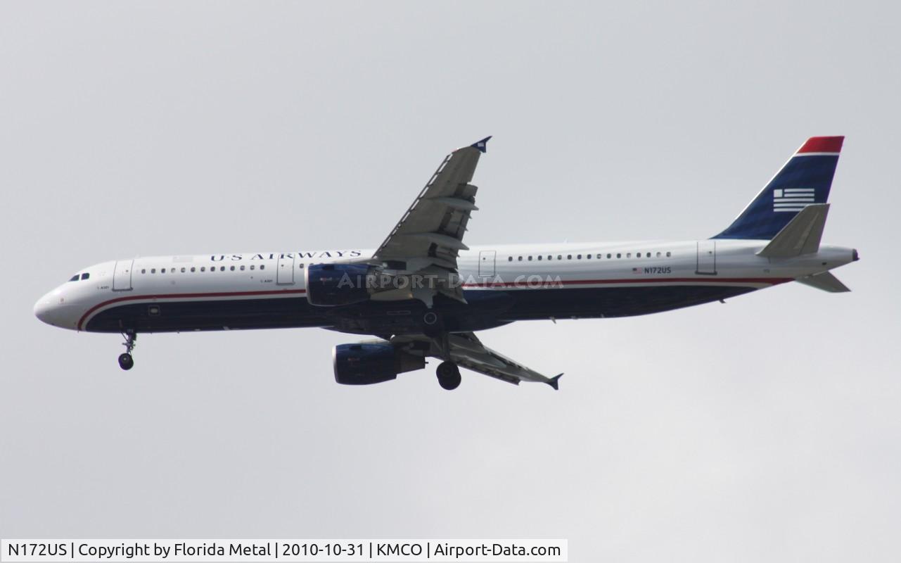 N172US, 2001 Airbus A321-211 C/N 1472, MCO 2010