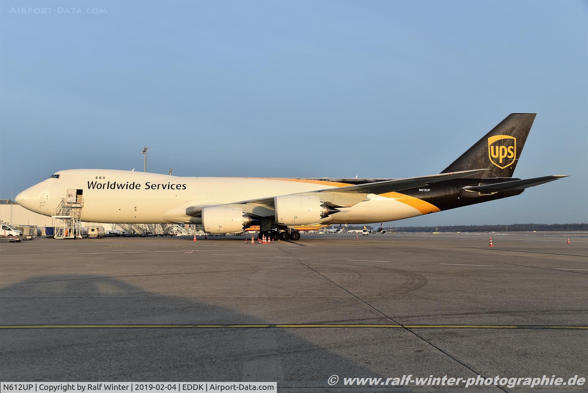 N612UP, 2018 Boeing 747-8F C/N 64258, Boeing 747-8F - 5X UPS United Parcel Service - 64258 - N612UP - 04.02.2019 - CGN