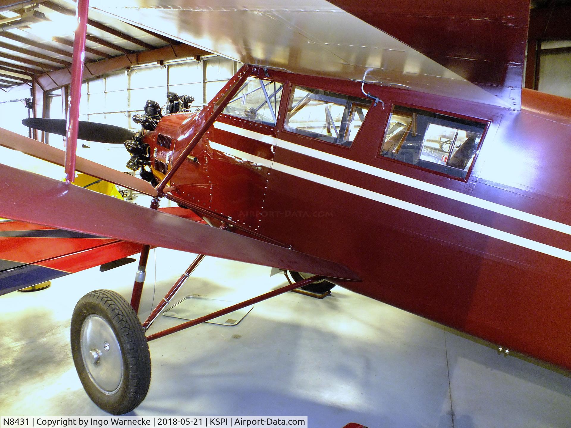 N8431, Stinson SM-2AA C/N 1051, Stinson SM-2AA Detroiter Junior at the Air Combat Museum, Springfield IL